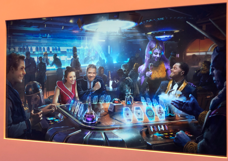 This certainly looks like a bar or casino, and a game of holo-sabaac?